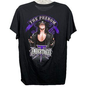 NWOT WWE Undertaker T Shirt Men's Medium Black The Phenom Wrestling Graphic Tee